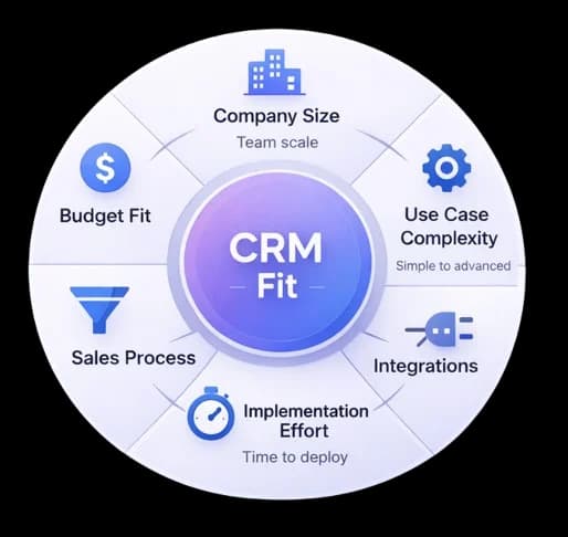 CRM methodology factors illustration