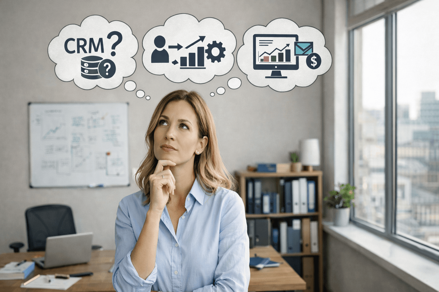 Illustration of a person thinking